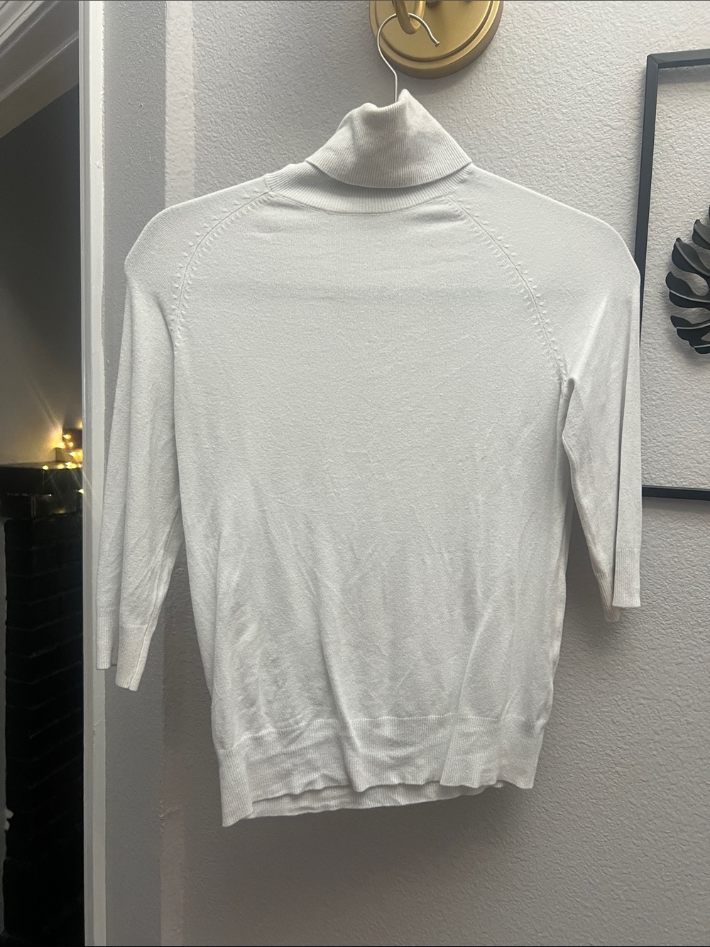 || Zara || Cream Turtleneck Top ||